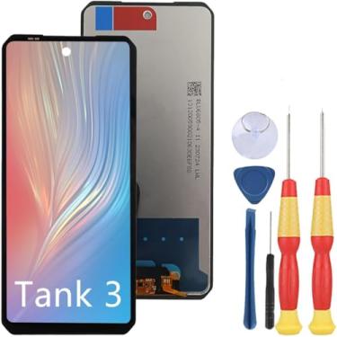 Imagem de SiuVorZhi Tela LCD compatível com Unihertz Tank 3 / Tank 3 Pro LCD Display Touch Screen Assembly Peças de reposição de reparo com ferramentas.