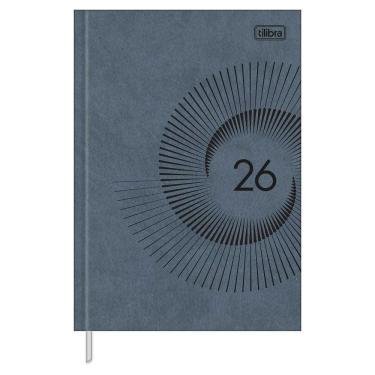 Imagem de Agenda Diária 2026 Costurada M4 Prátika Master Cinza Tilibra