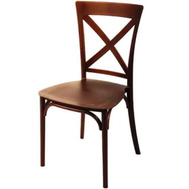 Imagem de Cadeira Robust Cross Forte Plástico Cor Terracota - Estrela Móveis