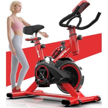Imagem de Elyblo Bicicleta Ergometrica, Bike Spinning, Bicicleta de Academia, Interno de Baixo Ruído Bicicleta Ergometrica Magnetica, Bicicleta de Spinning Fixa com Pastilhas de Freio