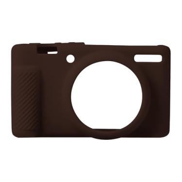 Imagem de Capa para Máquina Fotográfica Sony ZV-1 ZV-1 II ZV-1M2, Silicone Macio Capa Protetora Antirriscos Slim Fit para Máquina Fotográfica Digital (Castanho)