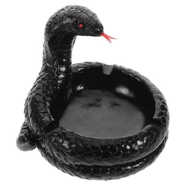 Imagem de SAFIGLE Cinzeiro de Resina, Bandeja Decorativa Com Design Criativo de Cobra para Mesa de Escritório Em Casa, Exclusivo E Fácil de Limpar, 4,52 X 4,33 X 3,74 Polegadas