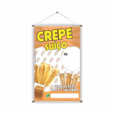 Imagem de Banner pronto Crepes BA 103 medida 45x70 cm arte pronta