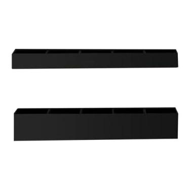 Imagem de predolo Suporte de canudos para porta de armário, organizador de canudos de acrílico, dispensador de armazenamento para, Preto