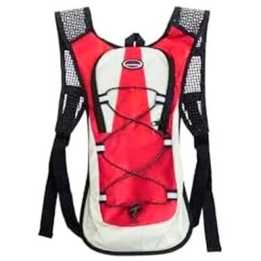 Imagem de Mochila de Hidratação para Corrida Ciclismo com Bolsa para Hidratação (Vermelha, Média)