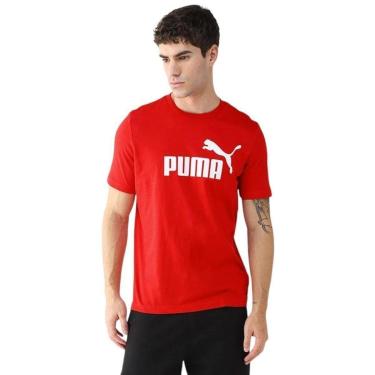 Imagem de Camiseta Puma Essentials NO. 1 Logo Masculina - Vermelho 3GG-Masculino