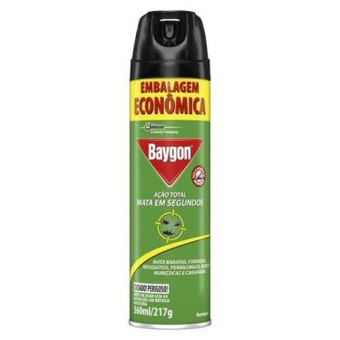 Imagem de Inseticida Aerossol Baygon Ação Total 360ml