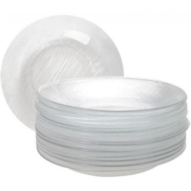 Imagem de Kit de Prato Fundo Modelo Diamante 12 Unidades - Nadir