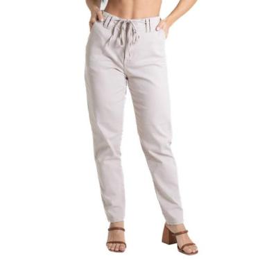 Imagem de Calça Sarja Sawary Mom - 280308 Bege, Bege, 44