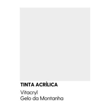 Imagem de Tinta Emborrachada Acetinada Cinzas - Vitacryl, Gelo da Montanha, 3,6 