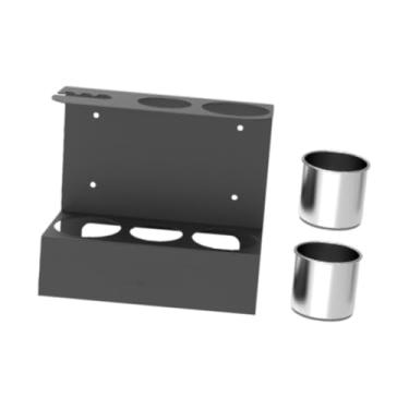 Imagem de Generic Suporte de spray de graxa, organizador de garagem para pulverização de graxa 2 xícaras removíveis Oficina de garagem Garagem Grease Spray Storage Rack