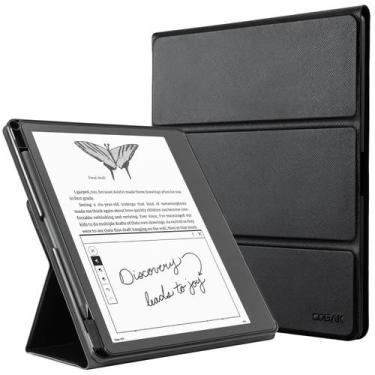 Imagem de Capa Cobak Stand para Kindle Scribe com porta-canetas de couro