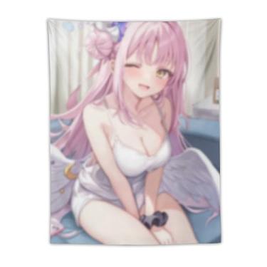Imagem de LIEGBMEU Tapeçaria de biquíni sexy anime menina quente 76.2 cm x 101.6 cm interior exterior parede colcha arte decoração de tapeçaria caprichosa, AF209