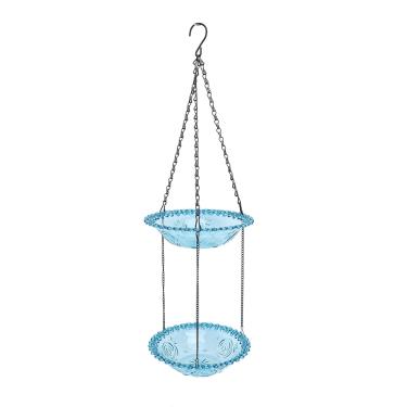 Imagem de Pssopp Recipiente de Comida de Pássaro Ao Ar Livre, Inovador Amplo Espaço Pendurado na Bandeja de Alimentador de Pássaros Plataforma para Gramado para Jardim Ao Ar Livre