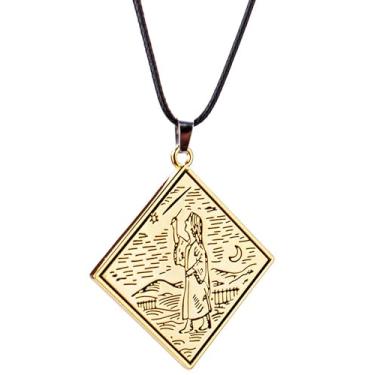 Imagem de MEETCUTE Colar vintage unissex, colar de metal da Elden Ring Talismã pingente acessórios cosplay, universal, Metal, Sem Pedra Preciosa