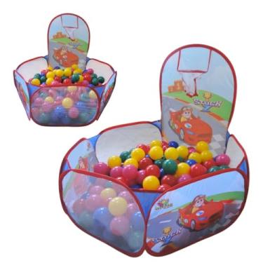 Imagem de Piscina De Bolinha Com Cestinho Basquete Stock Carro Grande ART BRINK