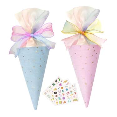 Imagem de IEUDNS 2 peças de sacolas de presente, sacolas de doces, bolsa de embalagem de biscoitos, organizador de lanches, sacola de guloseimas, decoração de Páscoa