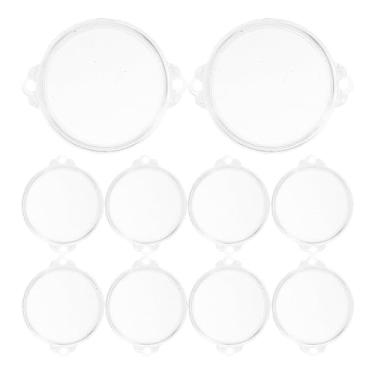 Imagem de Angoily 12 Cápsulas de Plástico Transparente para Moedas, Estojo Transparente para Armazenamento de Moedas para Coleção E Exibição, Uso Multiuso para Carros E Decoração de Casa