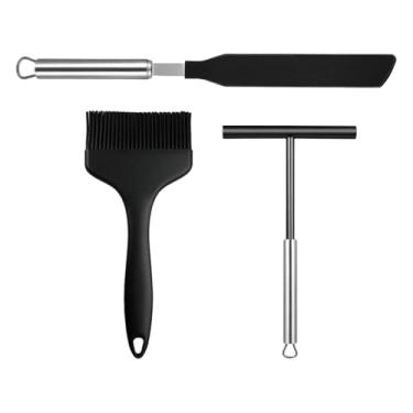 Imagem de ＫＬＫＣＭＳ 3 peças de espalhador de crepe e pincel, utensílios de cozinha, espátula para panquecas,