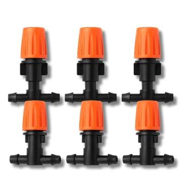 Imagem de Kit 30 Bicos Nebulizadores Ajustáveis com Conexão T para Irrigação | Compatível com Microtubo 4mm | Ideal para Estufas, Jardins, Vasos e Hortas | Alta Precisão e Economia de Água