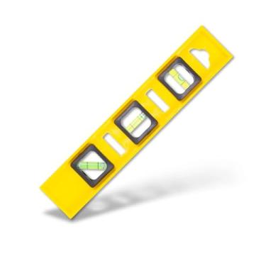 Imagem de Nível Manual Régua 30/45/60cm 3 Bolhas Base Profissional Polegadas Precisão Reforma Construção (45 cm)