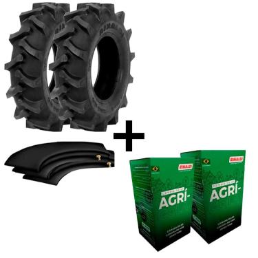 Imagem de Kit 2 Pneus Carreta De Implemento Tracionada 600-14 Rga 34 Rinaldi