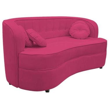 Imagem de Sofá Curvo 2 Lugares Orgânico Sala Recepção Escritório Decorativo Luxo