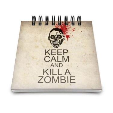 Imagem de Bloco De Anotações Keep Calm And Kill A Zombie - YAAY