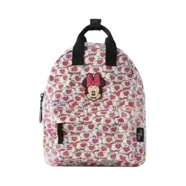 Imagem de Mochila De Lona Mickey Minnie Disney, Bolsa Escolar De Grande Capacida