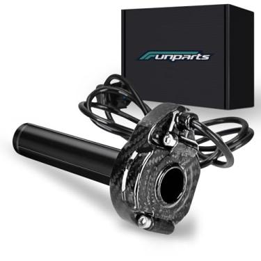 Imagem de Funparts Kit de manípulo de montagem do acelerador de fibra de carbono + cabo do acelerador para bicicleta suja elétrica Surron Sur Ron Light Bee X/S LBX Segway X260 X160