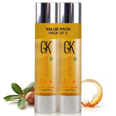 Imagem de Sérum para cabelo GK HAIR Global Keratin Argan Oil Anti Frizz 50mL x2