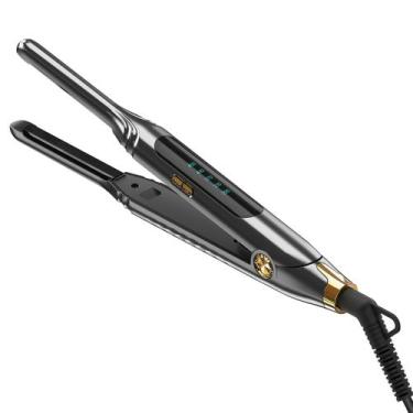 Imagem de Lápis Flat Iron Ficzcfy Mini de 3/10" para cabelos curtos cinza