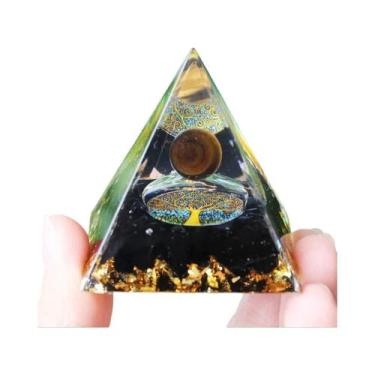 Imagem de Pirâmide de Orgonite Ametista - Reiki, Cura e Equilíbrio dos Chakras, 
