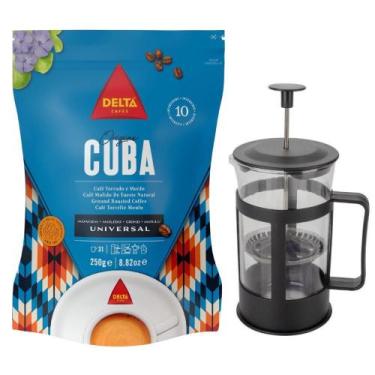 Imagem de Kit Café Gourmet Delta Q Pó Cafeteira Prensa Francesa 600Ml - Fratelli