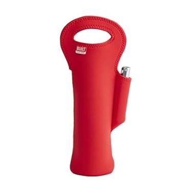 Imagem de BUILT Sacola de vinho com saca-rolhas de arco, vermelha