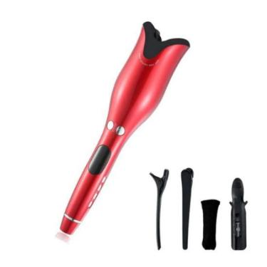 Imagem de Modelador De Cachos Spin N Curl Ceramic 25w Bivolt Vermelho