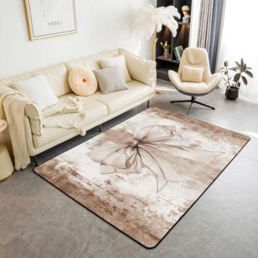 Imagem de Erosebridal Tapete rústico para casa de fazenda, 1,78 m x 9,5 cm, para cozinha, sala de jantar, embaixo da mesa, estilo pintura a óleo, tapete de gravata borboleta, aquarela de meados do século