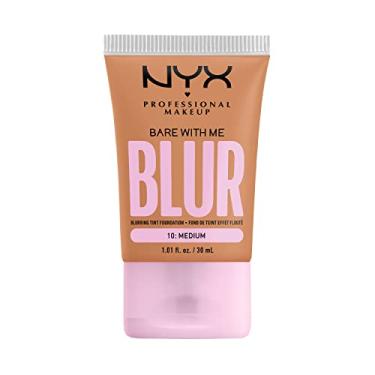 Imagem de NYX PROFESSIONAL MAKEUP Bare With Me Blur Skin Tint Foundation Maquiagem com Matcha, Glicerina e Niacinamida - Médio