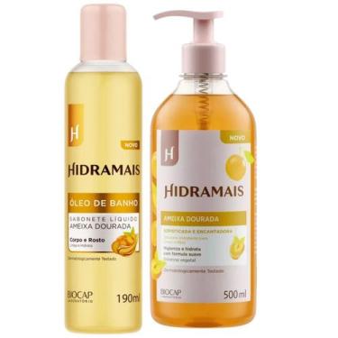 Imagem de Kit Ameixa Dourada 1 Sabonete Óleo 190ml + 1 Sabonete Gel 500ml Hidram