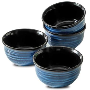 Imagem de Hasense Conjunto de tigelas de cereais de cerâmica de 118 – 590 ml de sopa grande de cerâmica para cereais, aveia, sopa, salada e macarrão, porcelana durável, segura para micro-ondas e lava-louças