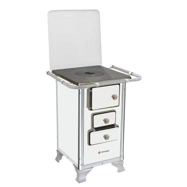 Imagem de Fogão a Lenha 00 Venâncio com Tampa Branco 00tbr