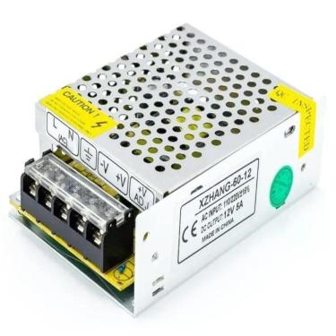 Imagem de Fonte Colmeia Chaveada 12v 5A Camera Fita Led Som Bivolt 60w