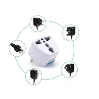Imagem de Adaptador Tomada Universal Padrão Europeu Uk Para Brasil - temdetudome