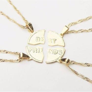 Imagem de Colar Amizade Best Friends 4 Partes Melhores Amigas - B37