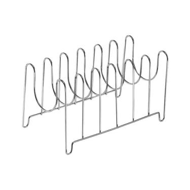 Imagem de Organizador de Tampas Arthi em Metal Prata 26,9x16,5x16,9cm