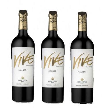 Imagem de Vinho Alta Vista Vive Malbec 2021 Tinto 750 ml C/ 3 un