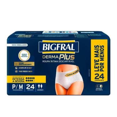 Imagem de Roupa Íntima Descartável Bigfral Derma Plus Incontinência Intensa a Se