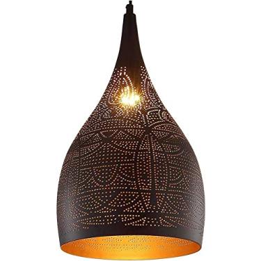Imagem de Luminária pendente vintage, luminária pendente turca, lustre de gravura marroquina, industrial, poroso, árabe, ajustável, luminária de teto suspensa para hall de entrada, lâmpadas suspensas,