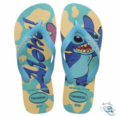 Imagem de Chinelo Havaianas Kids Top Disney Classics Lilo Stitch Original, Butte