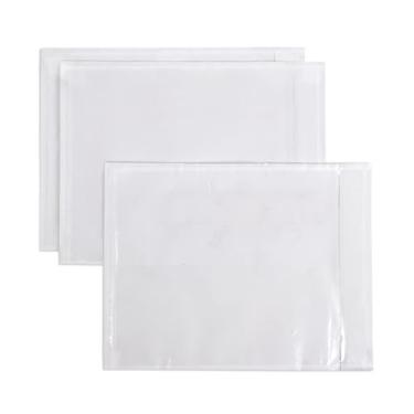 Imagem de iMailer - 200 unidades de 19 x 14 cm - Envelopes de plástico transparente com selo autoadesivo para guias de remessa e notas fiscais